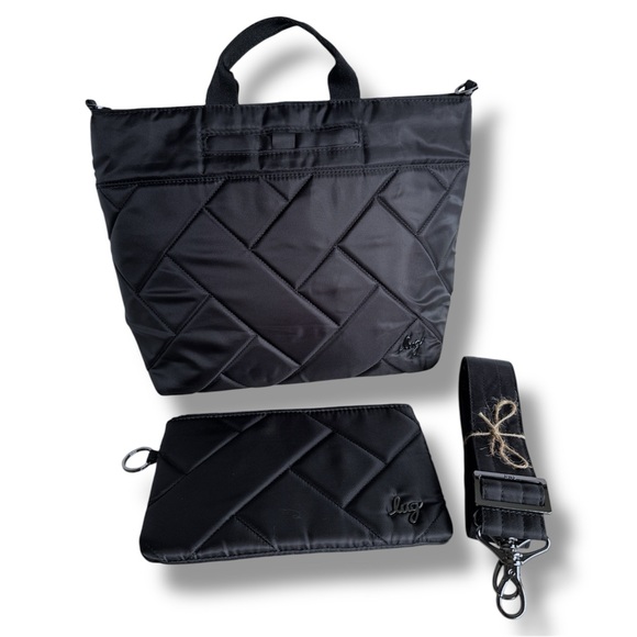 lug Handbags - Lug Tenor 2pc Crossbody Bag Midnight Black